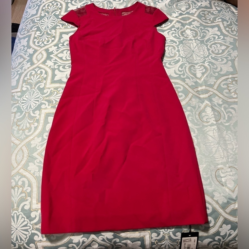 Armani exchange red wine color dress NWT